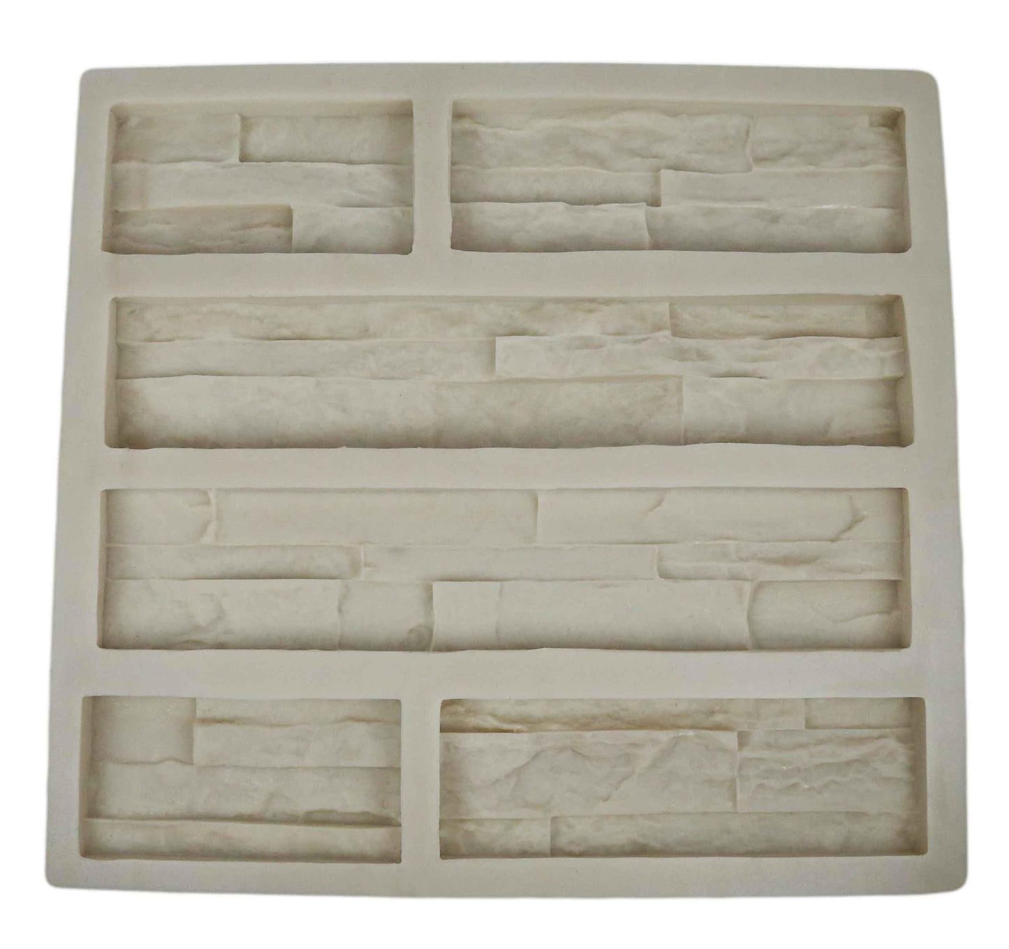 Stone Master Molds Panel Veneer Stone Rubber Mold for Concrete or Plaster, Western Quick Fit Flats, 21.5x20, Version 4, Recycled Material