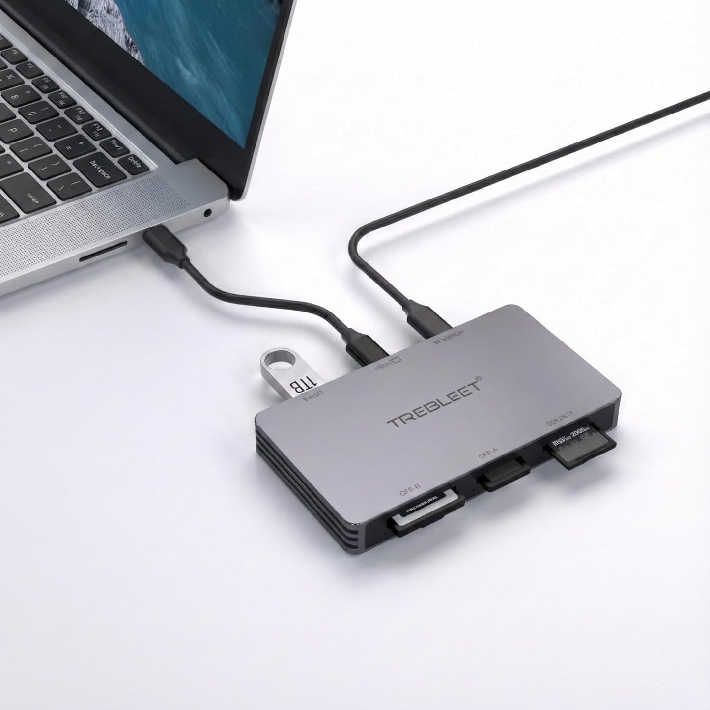 TREBLEET 6-in-1 3.2 2 (10Gbps) Professional Multi-Card Reader for CFexpress Type A & Type B, SDXC UHS-II, MicroSD USB