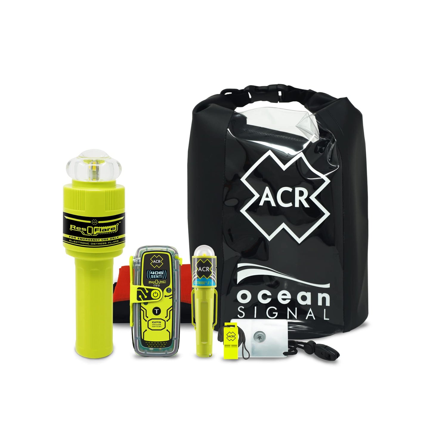 ResQLink View GPS PLB & ResQFlare USCG Approved Electronic Distress Flare Premium Safety Kit - Ideal for Hiking, Hunting, Boating, Fishing - Alert Search & Rescue for Any Outdoor Emergency