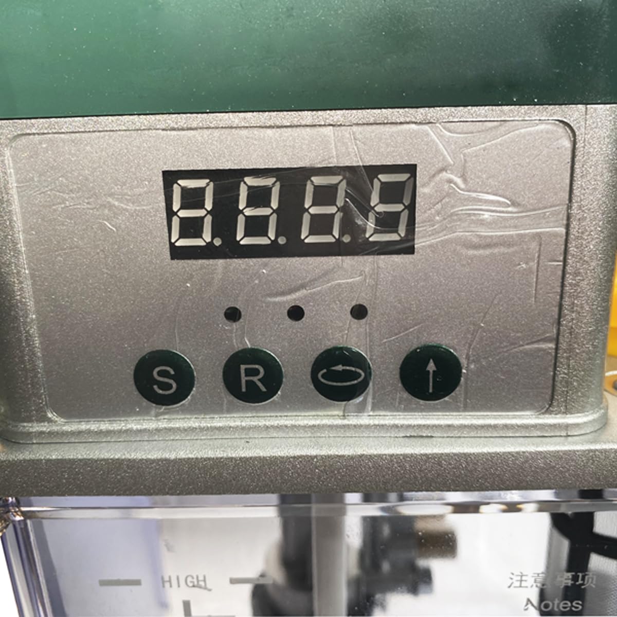 INTBUYING 110V Automatic Lubricating Oil Pump with Pressure Gauge Automatic Lubricating Pump CNC Oil Pump with 2L Reservoir Capacity for Punching Lathe Cutting Milling Machine
