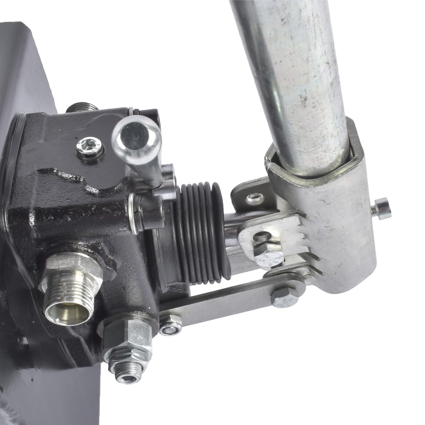 Double Acting Hydraulic Hand Pump, 3600 PSI & 1.5 CID, Hand Operated Hydraulic Pump with 5 Quart Tank and Changeover Valve, 3/8" NPT Ports Portable Hydraulic Power for Equipment Maintenance Vahaha