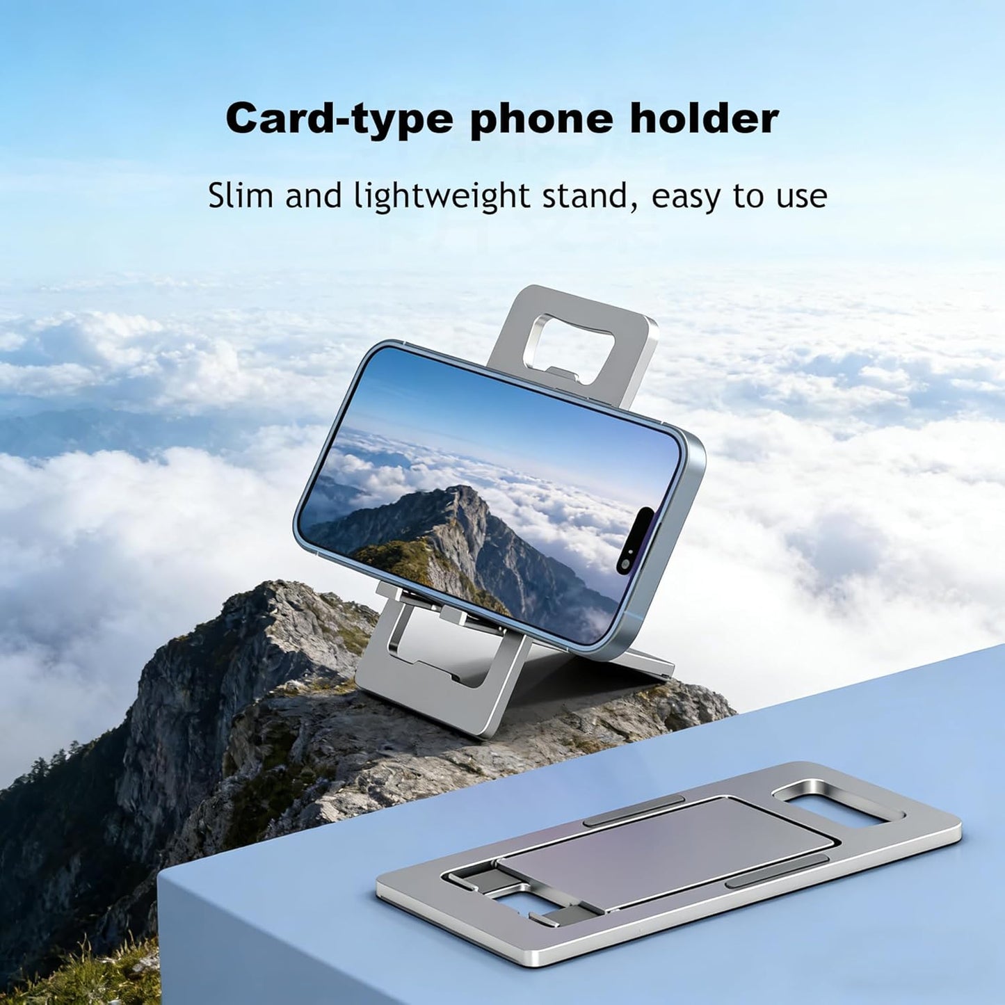 CEFOJQAO 2-Pack, 17 16 15 14 13 12 11, S26/25/23, Foldable Cell Phone Stand for Desk Portable Cell Phone Folding Stand