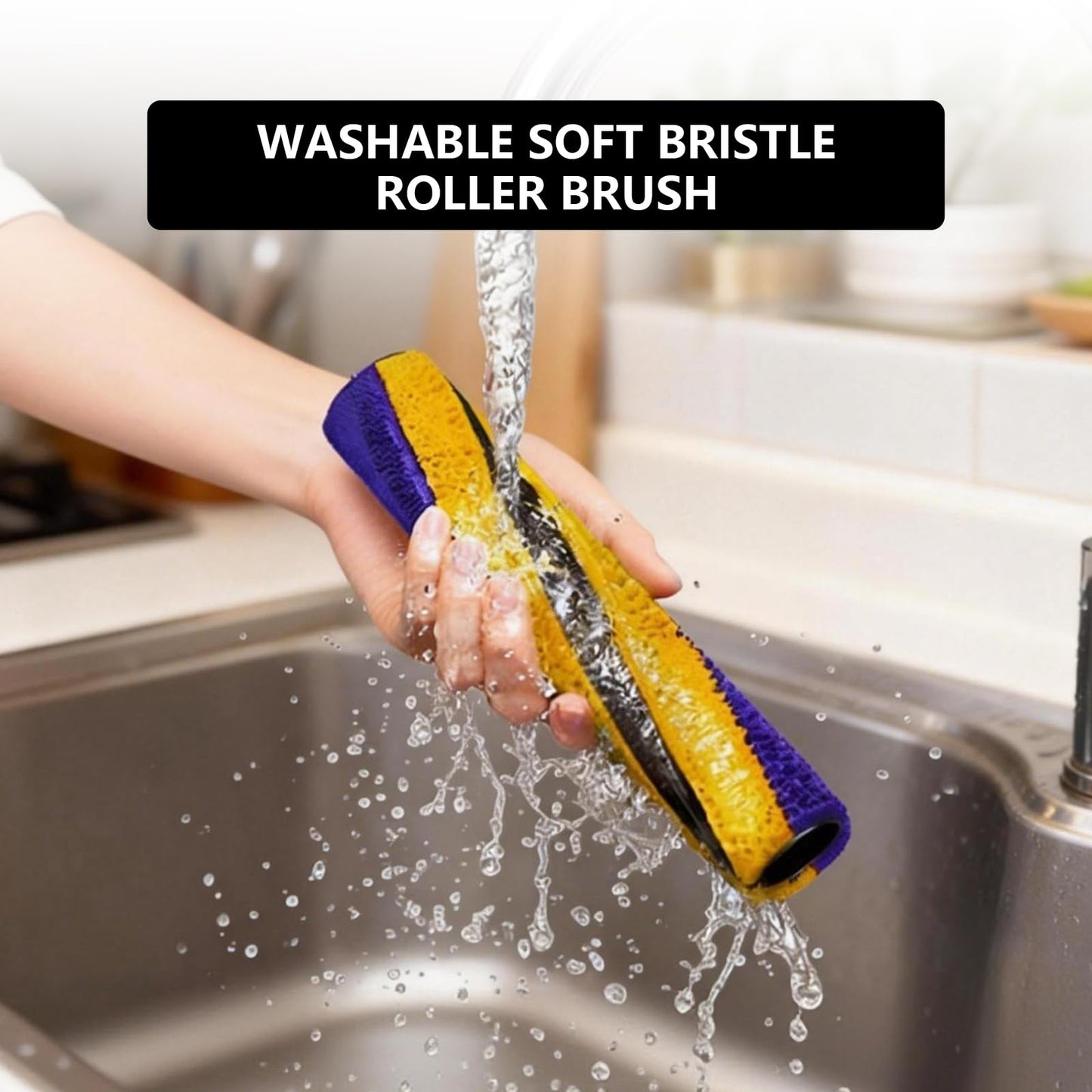 Yivy for Dyson V15/V15s Detect/Gen5/V12 Slim - Fluffy Roller Brush Soft Floor Brush, No.971634-01