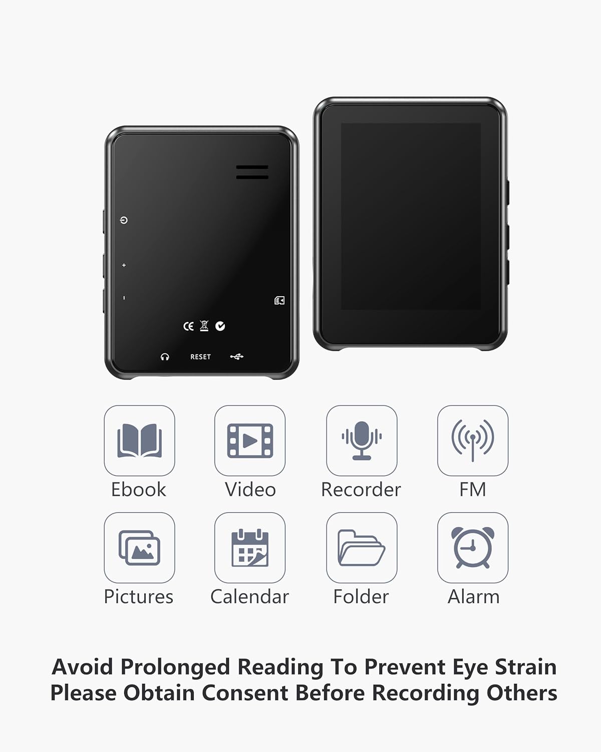 KeenPlus MP3 5.3,64GB Player,2.4" Wireless Player with Bluetooth Micro SD Card, Metal Digital Audio Touch Screen,HiFi