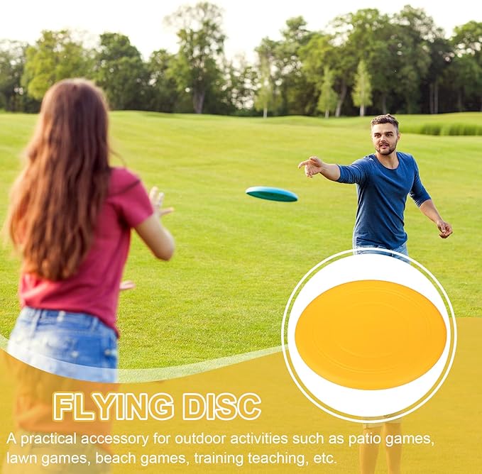 PATIKIL Flying Disc Soft Silicone Colorful Flying Disk Flyer for Outdoor Sports Lawn