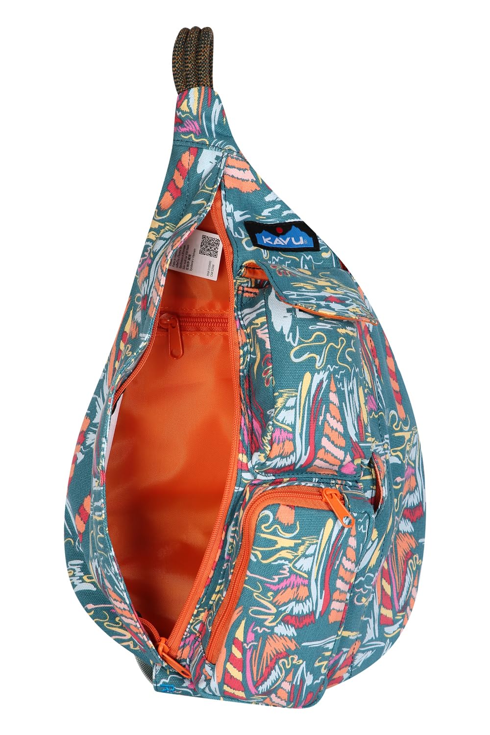 KAVU Mini Rope Bag Cotton Crossbody Sling - Sail Dreams