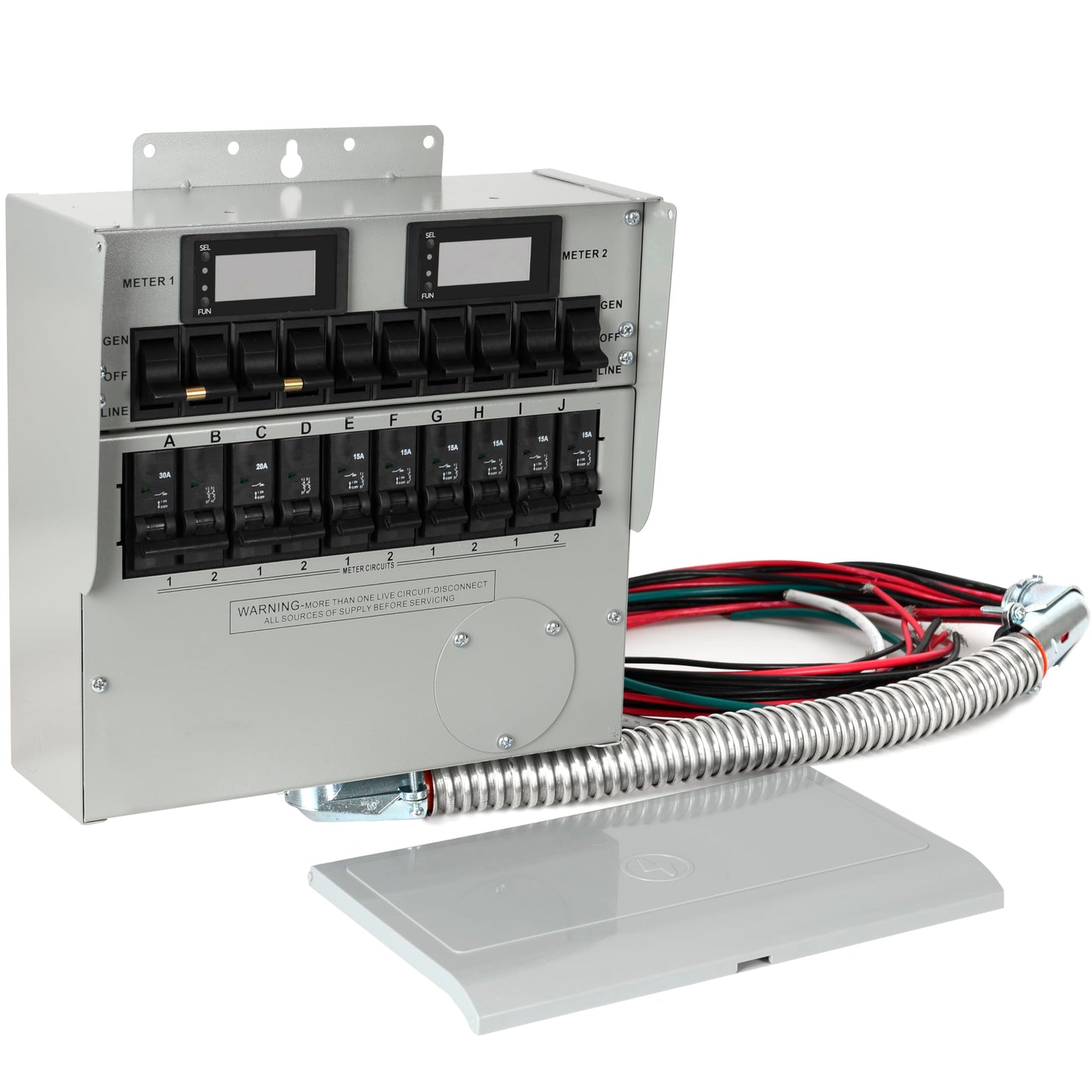 Generator Transfer Switch,50A Pro/Tran2 10-Circuit 2 Manual Transfer Switch,Marked