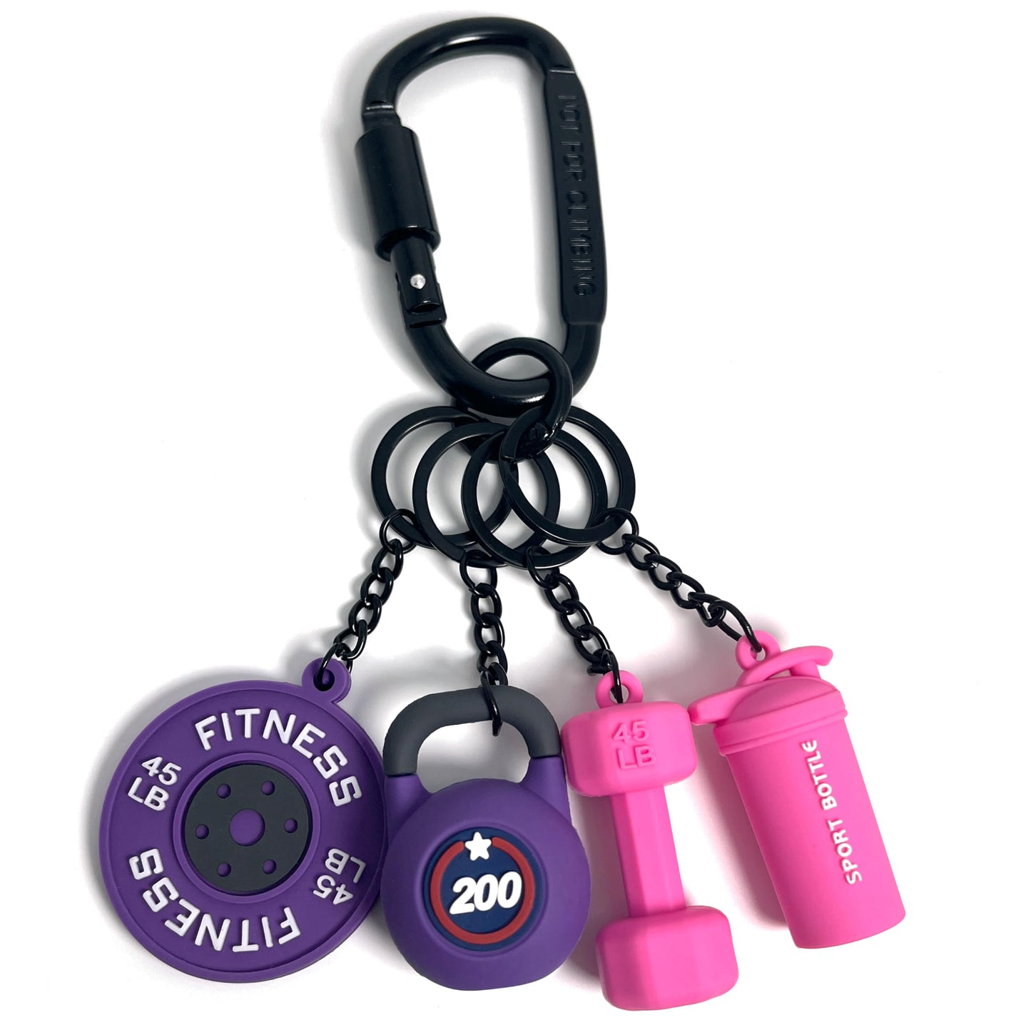 YAHSHYEN Dumbbell Gym Keychain, Workout Accessories for Women and Men, Gifts for Gym Lovers, fitness Keychain for Gym Bags