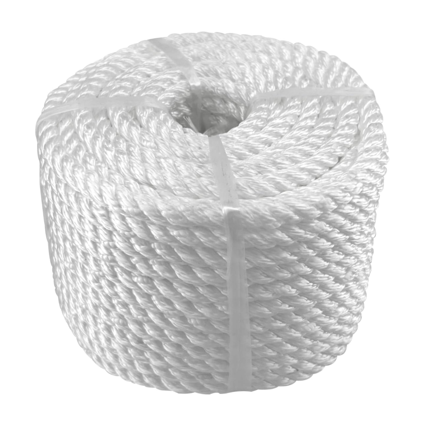 ISURE MARINE Solid Braid Nylon Anchor Rope (3/8" x 100') Anchor Line Boat Anchor Rope with Stainless Steel Thimble & Shackle