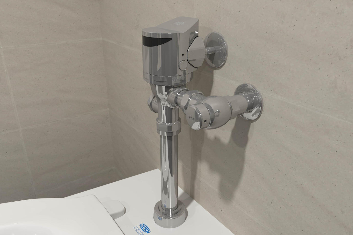 Zurn 1.1 GPF Top Mount Exposed Sensor Flush Valve for Water Closet with Gear-driven Ceramic Cartridge, Hardwired, AV Diaphragm