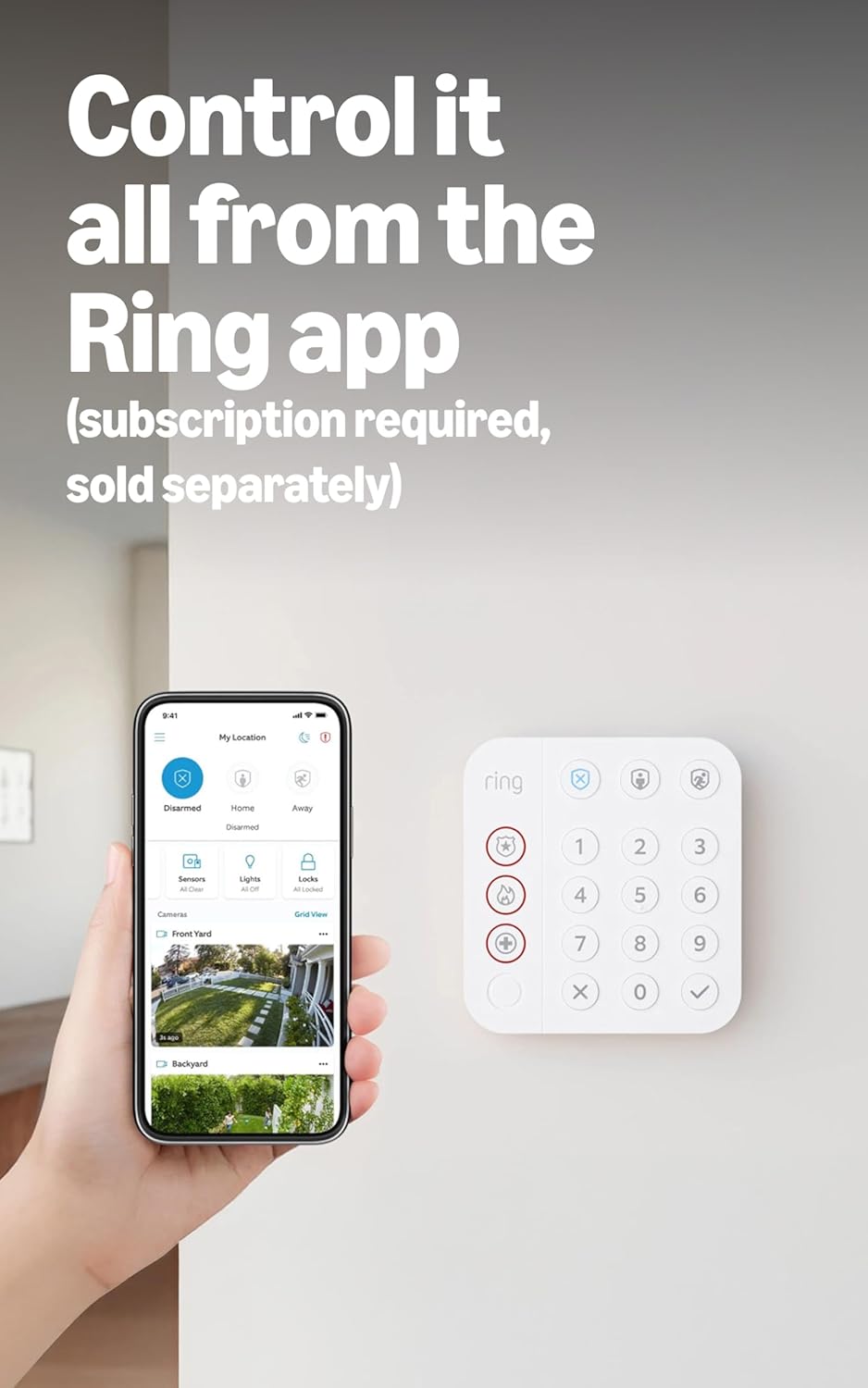 Ring Alarm 14-Piece Security System - Wireless Smart Home Protection with Mobile App Control & Alexa Compatibility