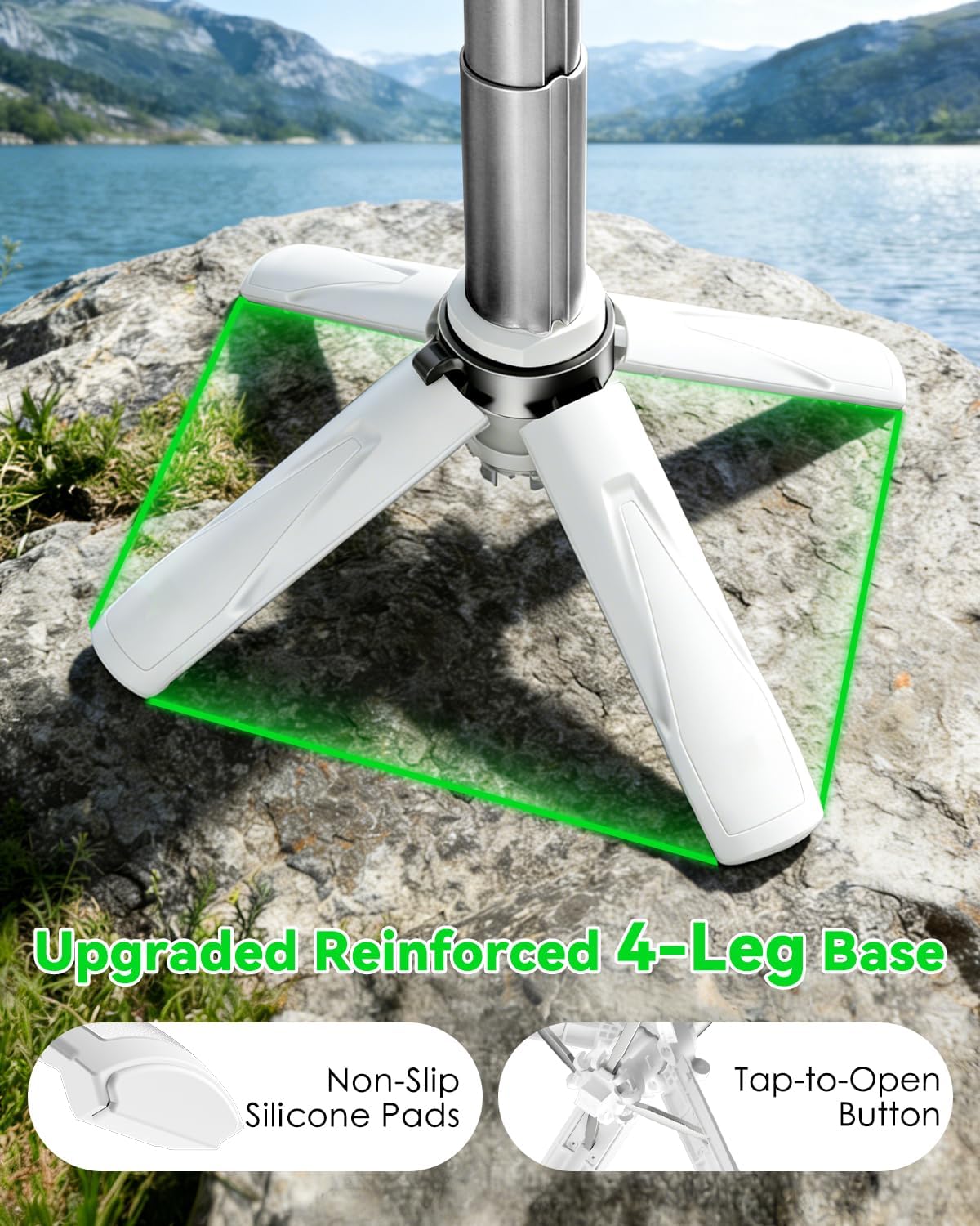 CloudValley 4-in-1 Magnetic Multifunctional Selfie Stick Tripod, Mini Portable Pocket Phone Stand with Detachable