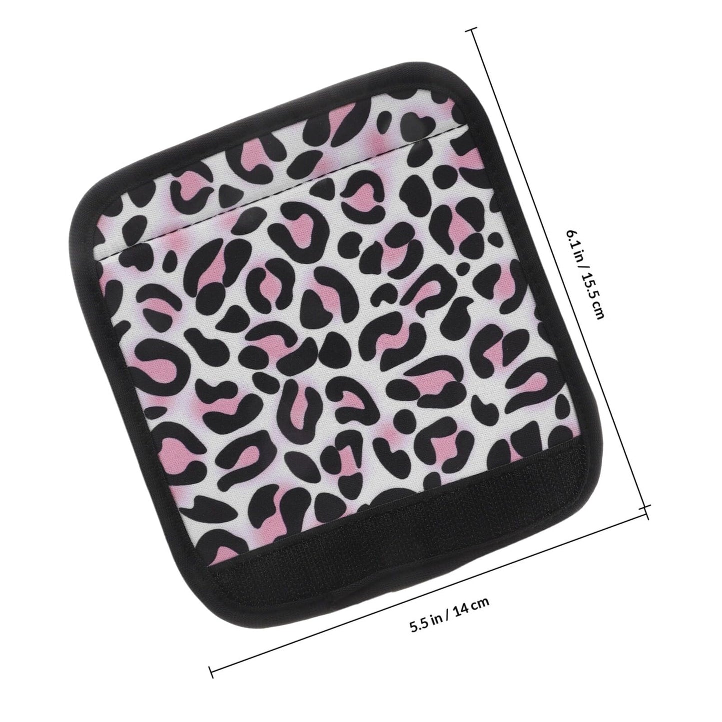 OHPHCALL Barbell Pad Set 2Pcs with Leopard Print Dumbbell Handle Covers Horizontal Bars Sleeve Non-Slip Protective Grip Pads for Pull Up and Weight Lifting Training