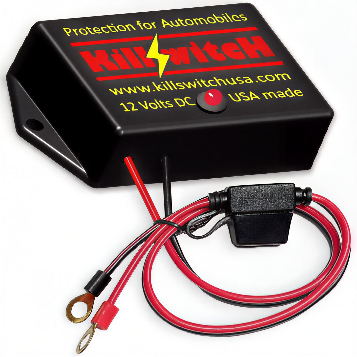 Killswitch EMP Shield for Vehicles (12V DC) – Military-Grade Lightning, CME & Solar Flare Protection – Easy 2-Wire Install for Cars, Trucks, Boats & Motorcycles – Made in USA (Tested & Certified)