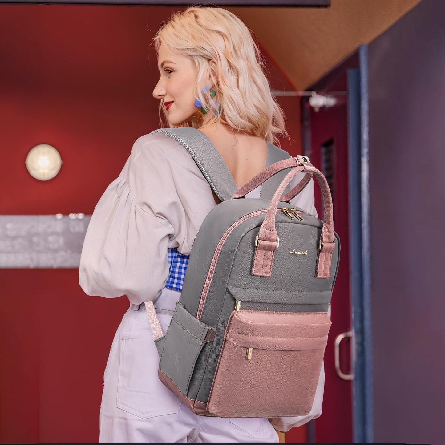 Backpack 14 Inch backpack Backpacks Daypacks LOVEVOOK purse for Women, Laptop Cute Waterproof Stylish Travel Bags