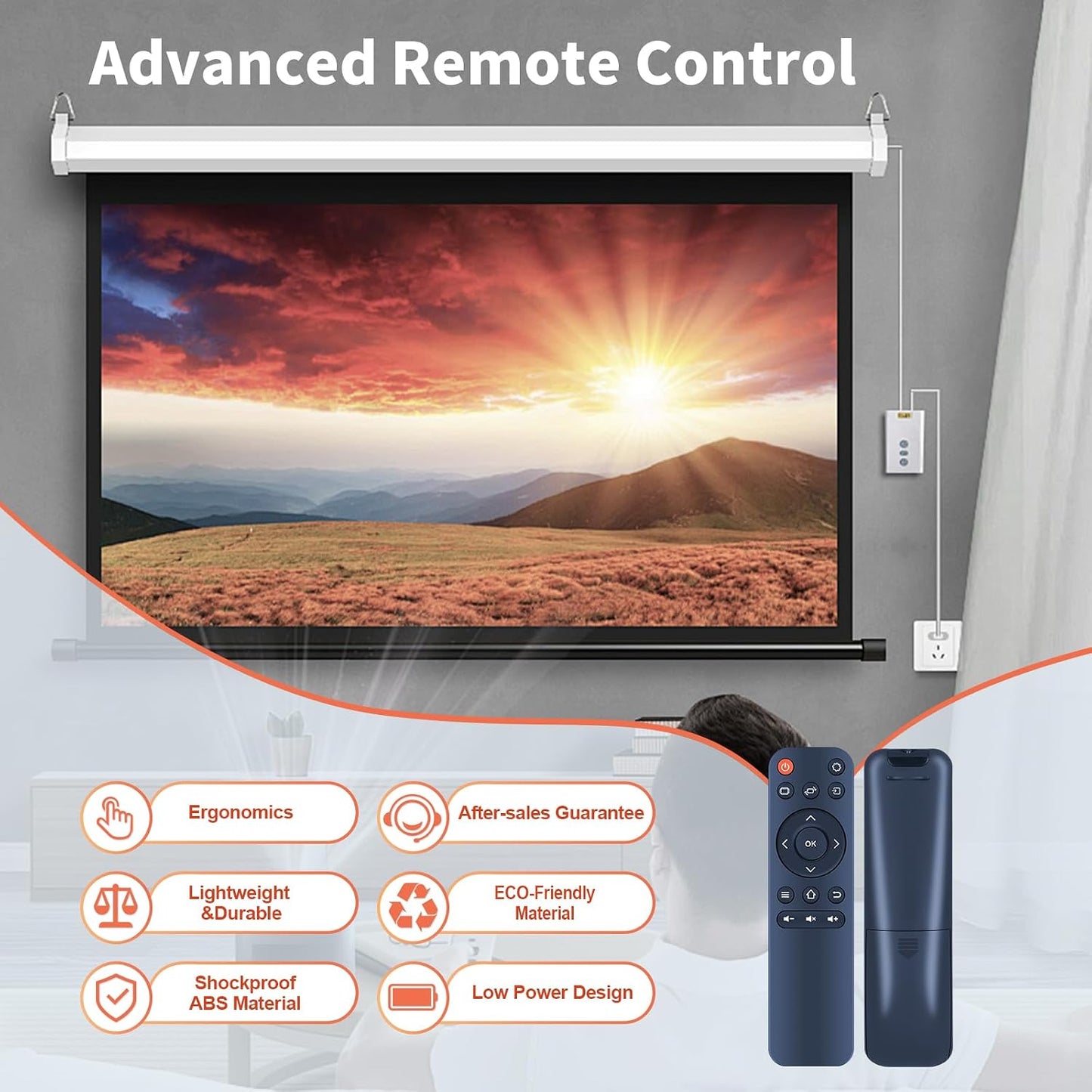 WDZP H1 1080P New Projector Remote Control Replacement fit for HAPPRUN Native Livehouse Cinema Home Projector, NICPOW