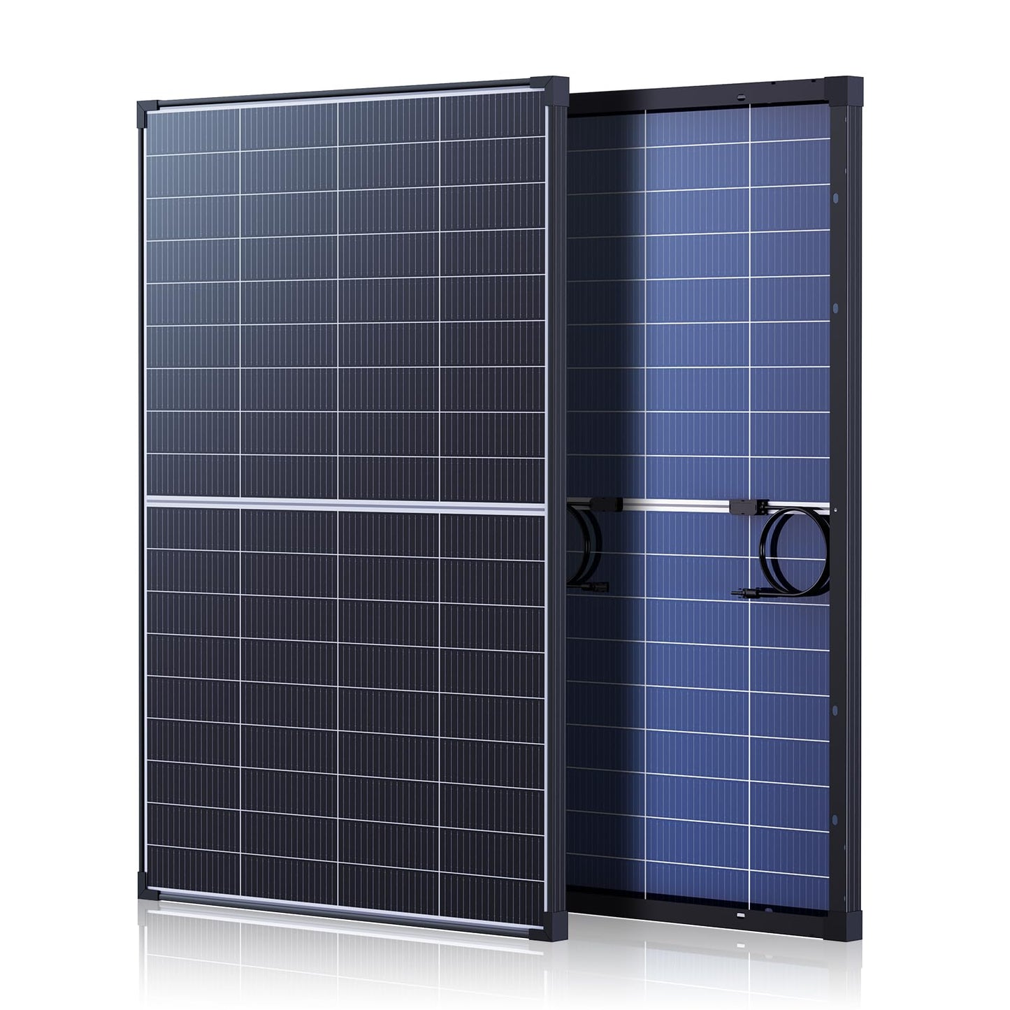Callsun 180W N-Type Bifacial Solar Panel 12V- 25% High-Efficiency 16BB Cells, Dual-Module Parallel Anti-Shade Design, 30% Extra Dual-Sided Output, for RV Van Camping Home Rooftop Off-Grid Systems