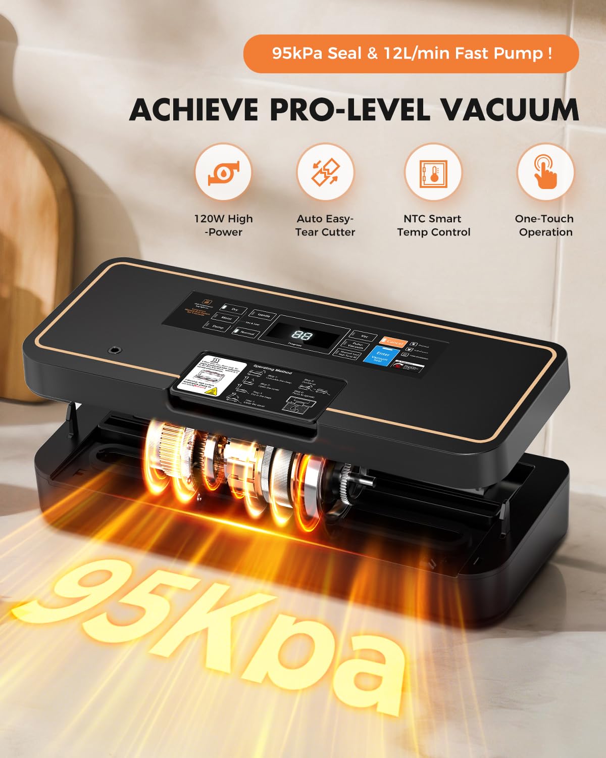 UPRUBE Vacuum Sealer for Food