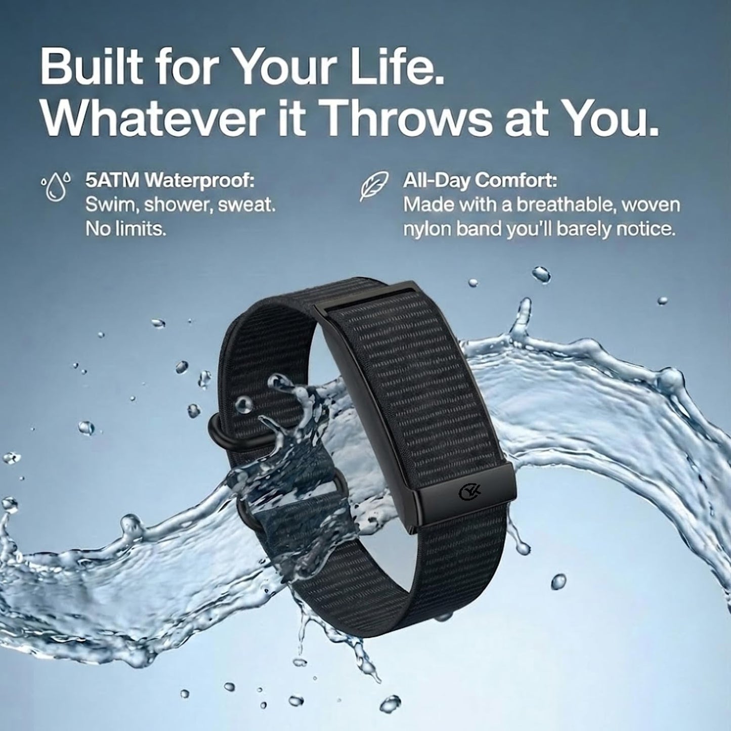 QYZHARYX Smart Bracelet,Health and Fitness Tracker,24/7 Heart Monitor & Sleep Tracker, Multi-Sport Tracker Wristband with Free APP (Black)