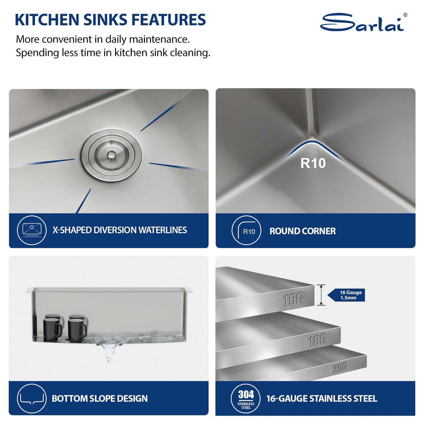 Sarlai 30 Farmhouse Kitchen Sink Stainless - 30 x 22 Inch Farmhouse Sink Ledge Workstation Sinks Apron Front Single Bowl 16 Gauge Stainless Steel Luxury Kitchen Farm Sinks