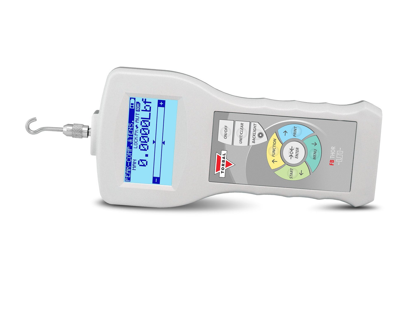 TORBAL FB5 Digital Force Gauge, 1lbf x 0.0002lbf, Tension and Compression, Built-in microSD, USB, RS232, Peak and Multi Peak Detection