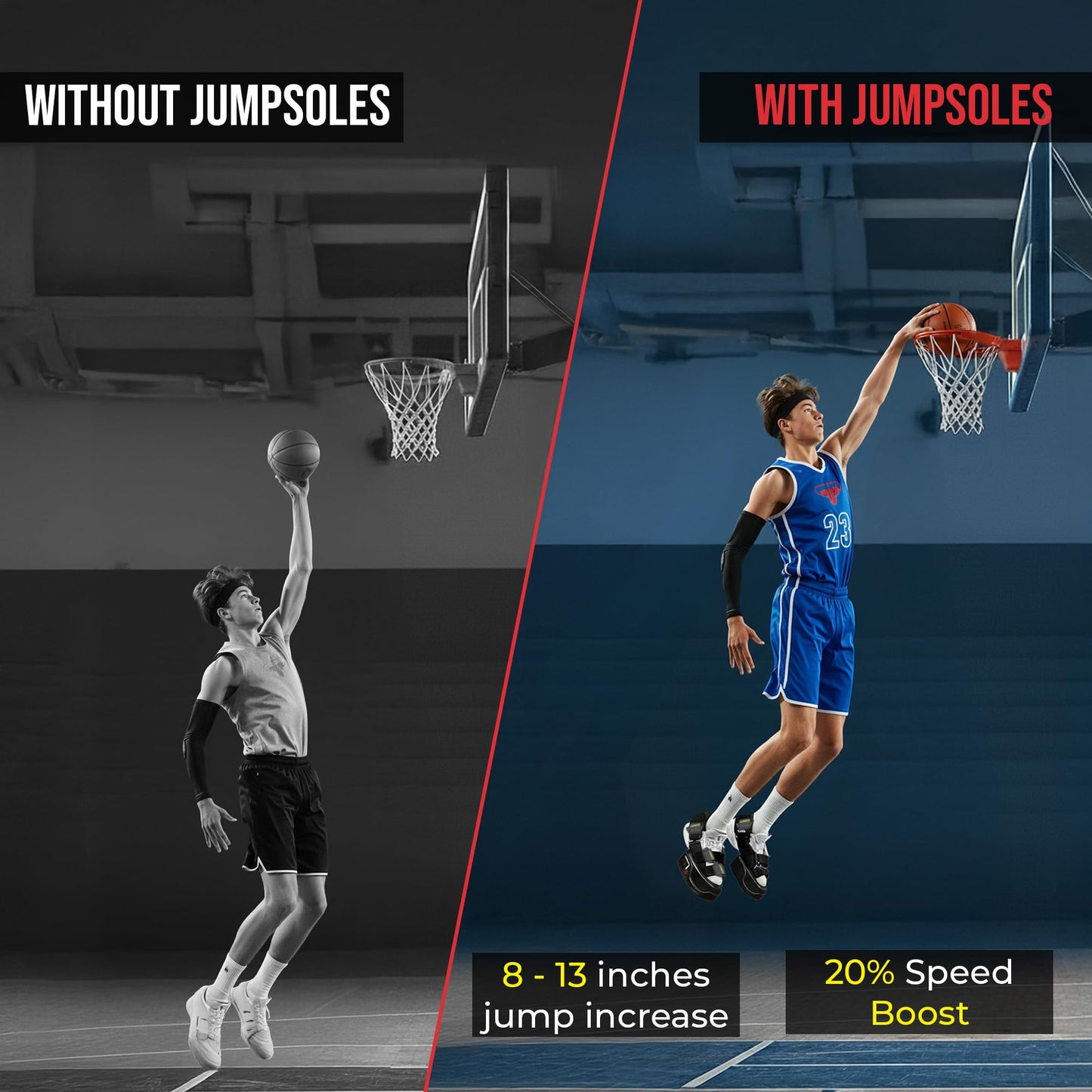 Jump Training System – Vertical Leap Speed & Agility Trainer Improves Foot & Ankle Strength Jump Shoes for Achilles & Plantar Fasciitis Relief – Small Sizes 5-7.5