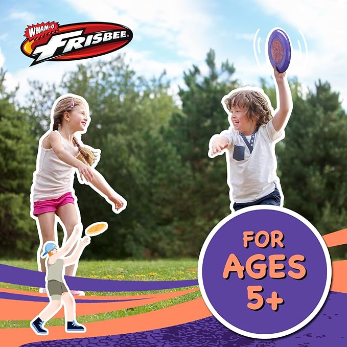Wham-O Frisbee Go Flying Disc, 9 Inch Lightweight Sports Disc for Beginners Outdoor Beach Backyard Lawn Park Camping Family Activity Game - 70g