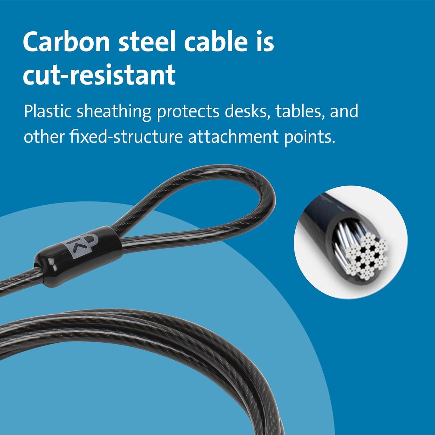 N17 (K68008WW) Kensington Dell Laptop Computer Lock, Combination Security Locking Cable Black