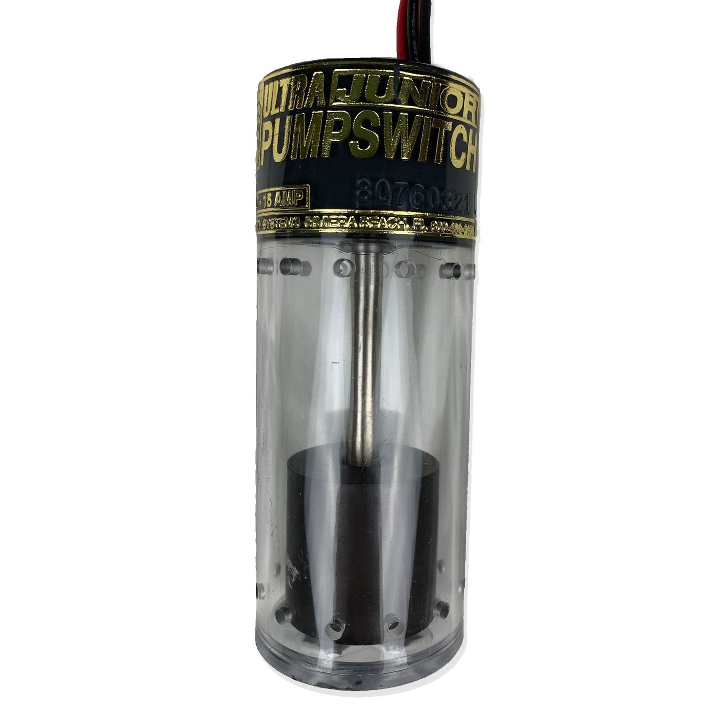 ULTRA Bilge Pumpswitch Jr. Float UPS-02, High Water Level Sensitivity Sensor, Reliable Automatic Pump Switch Activation for Boats and Yachts, Durable Construction, 12 Volt - Junior