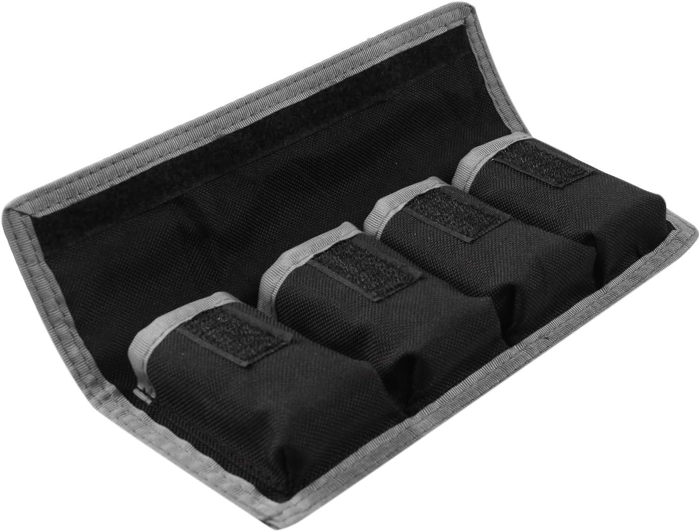 Meking (4 LP-E6 LP-E8 LP-E10 LP-E12, EN-EL14 EN-EL15, NP-FW50 NP-F550 NP-FM500H DSLR Battery Case Holder Storage Bag
