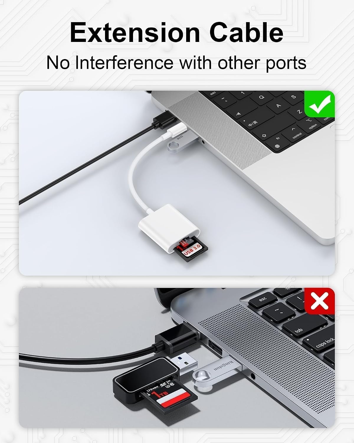 AILKIN 17/17e/17Pro/16e/16Pro, 3.0 S26, SD Card Reader Type C for iPhone MacBook, iPad Pro, USB C Micro SD Card Reader