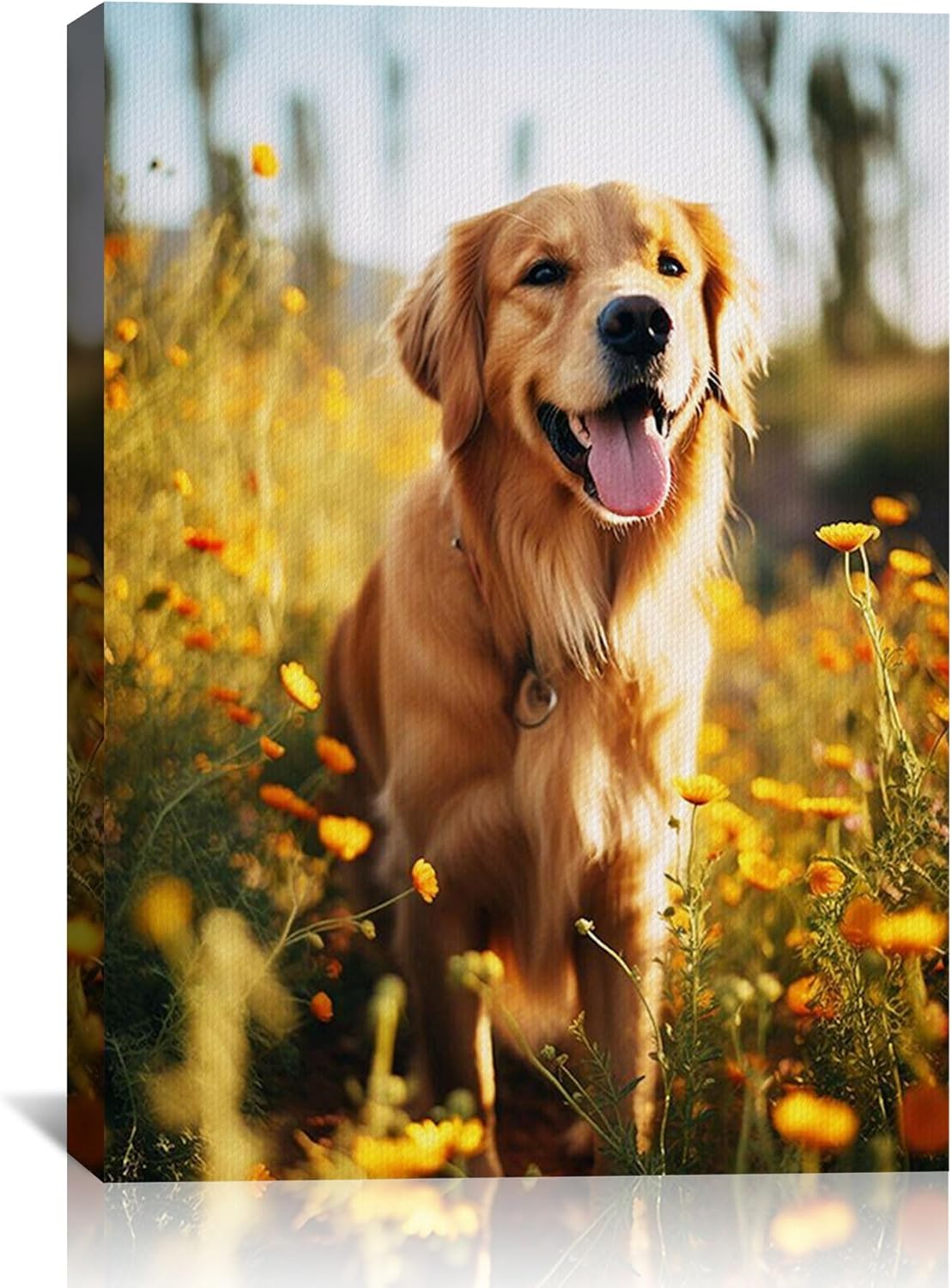 SPECPIX Custom Canvas Prints with Your Photos Customized Canvas Wall Art Personalized Canvas Pictures Gifts for Pet Dog Baby Family Mom Dad Men Women Couple Boyfriend Girlfriend Framed 12x16