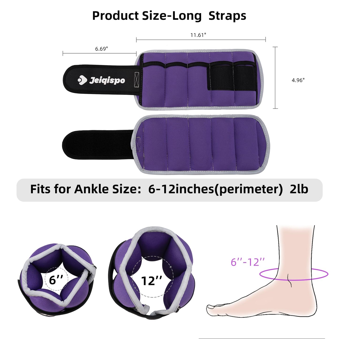 Adjustable Ankle Weights 1 Pair 2/4/6/8/10 LBS Wrist Leg Arm Weights for Women Men Kids,Strength Training with Removable Weight for Fitness Gym Workout Running Walking