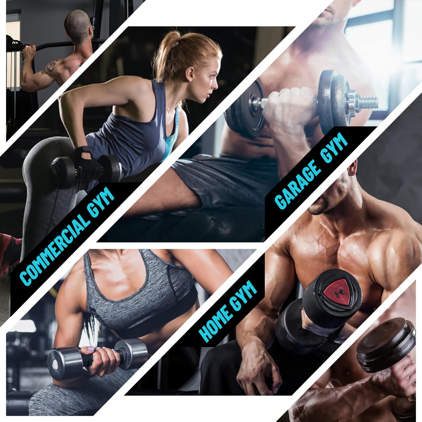 Roliwils 225LB Dumbbell Spotter Hooks (Pair) - Reduced noise, anti-scratch | Shoulder/chest press support | Easy solo use | For all fitness