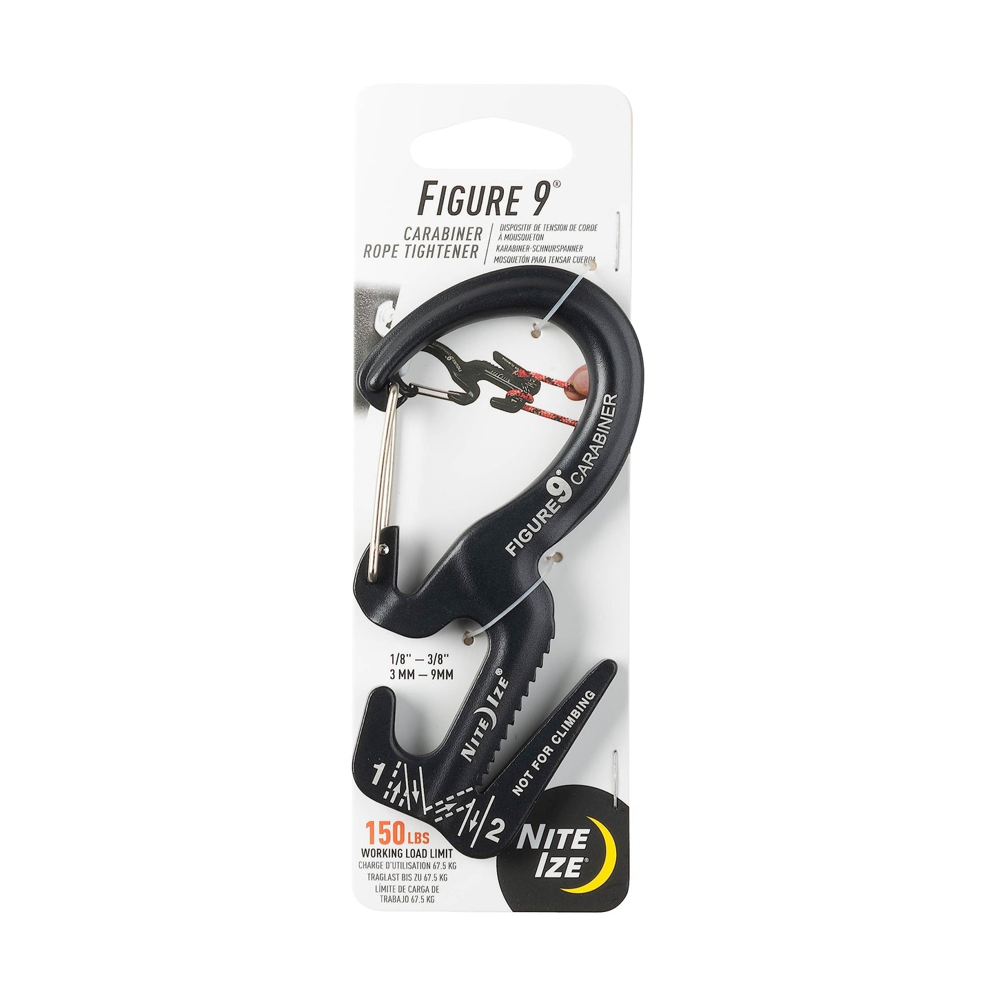 Nite Ize Carabiner Clip/Rope Tightener, 4-1/2 In.
