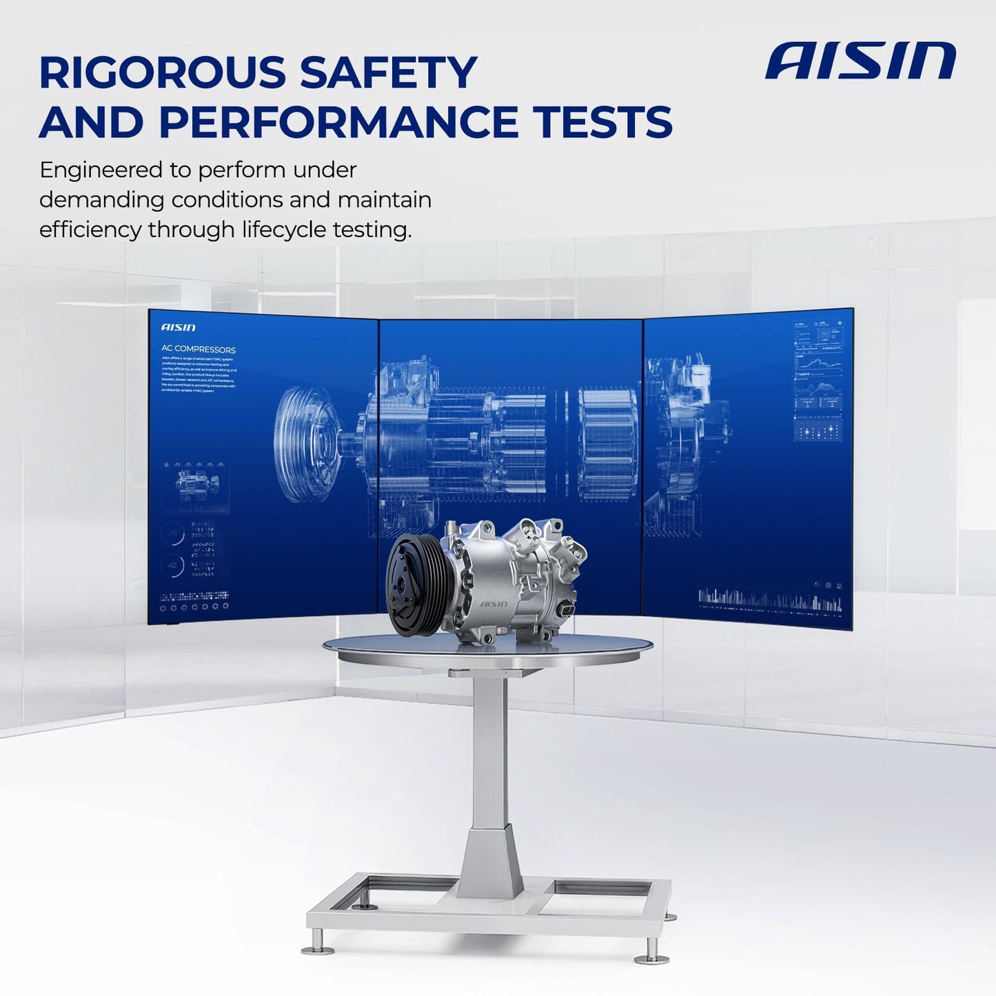 AISIN AFTERMARKET ACCF-00844 Air Conditioner AC Compressor - Compatible with Subaru Forester 2014-2018, Crosstrek 2016-2017, XV Crosstrek 2013-2015, Impreza 2012-2016