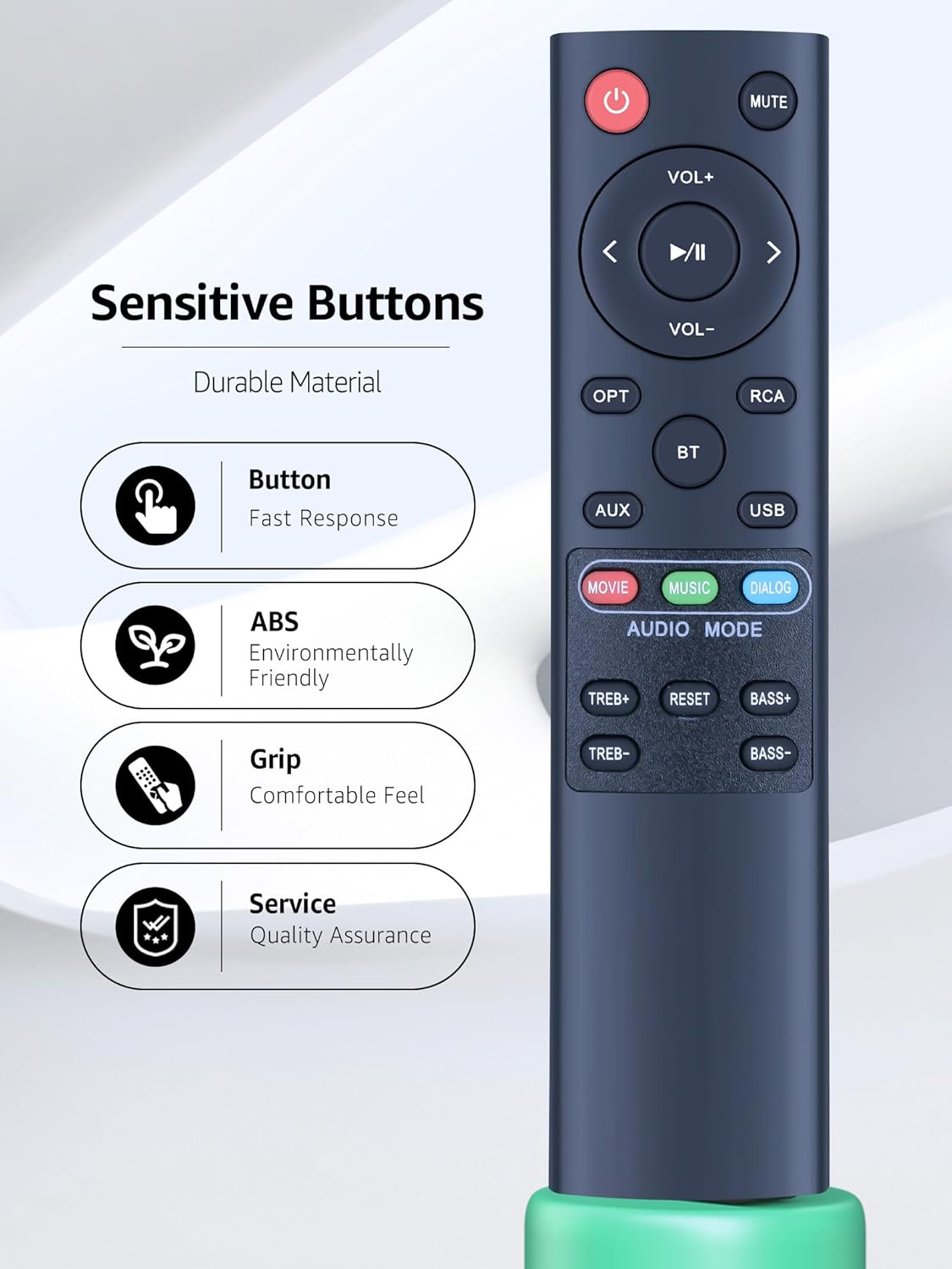 RETROSUN MB-3221NS MB-3220 MB-2521 Replacement Sound Bar Remote Control for Norcent BYL Bestisan MEGACRA Soundbar