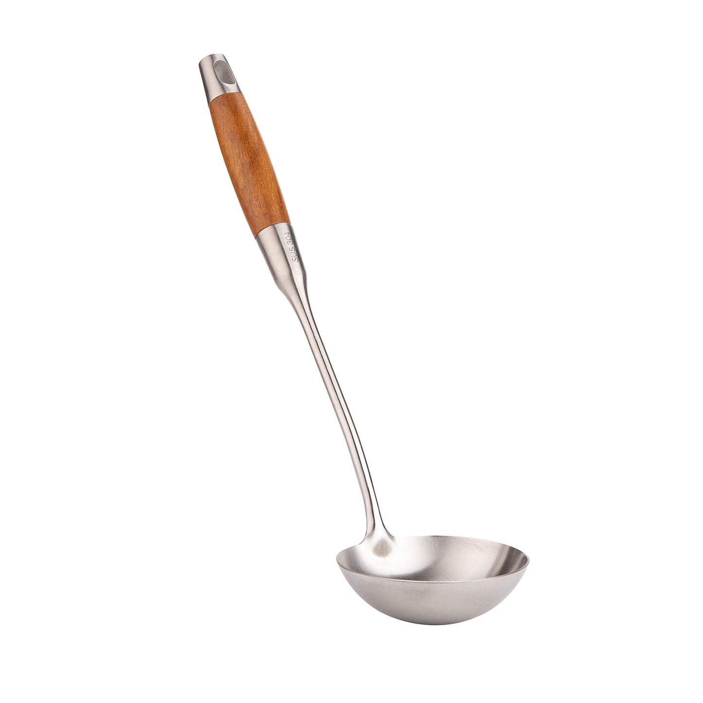 Wok Spatula and Ladle,304 Stainless Steel Utensils.Suitable for home use, hotel, restaurant.13.7-15Inch