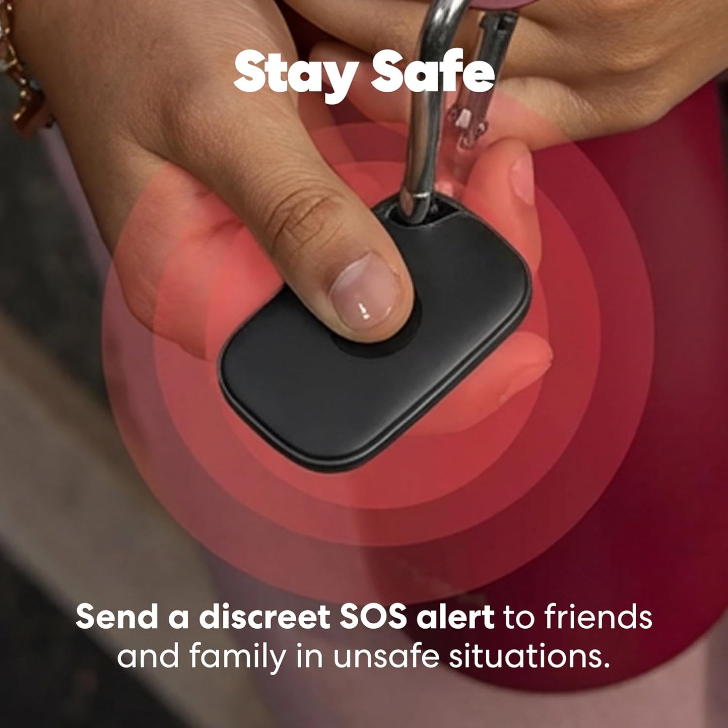 Life360 1-Pack Tile Pro - Powerful Bluetooth Tracker, Key Finder and Item Locator for Keys, Bags and More. Both iOS