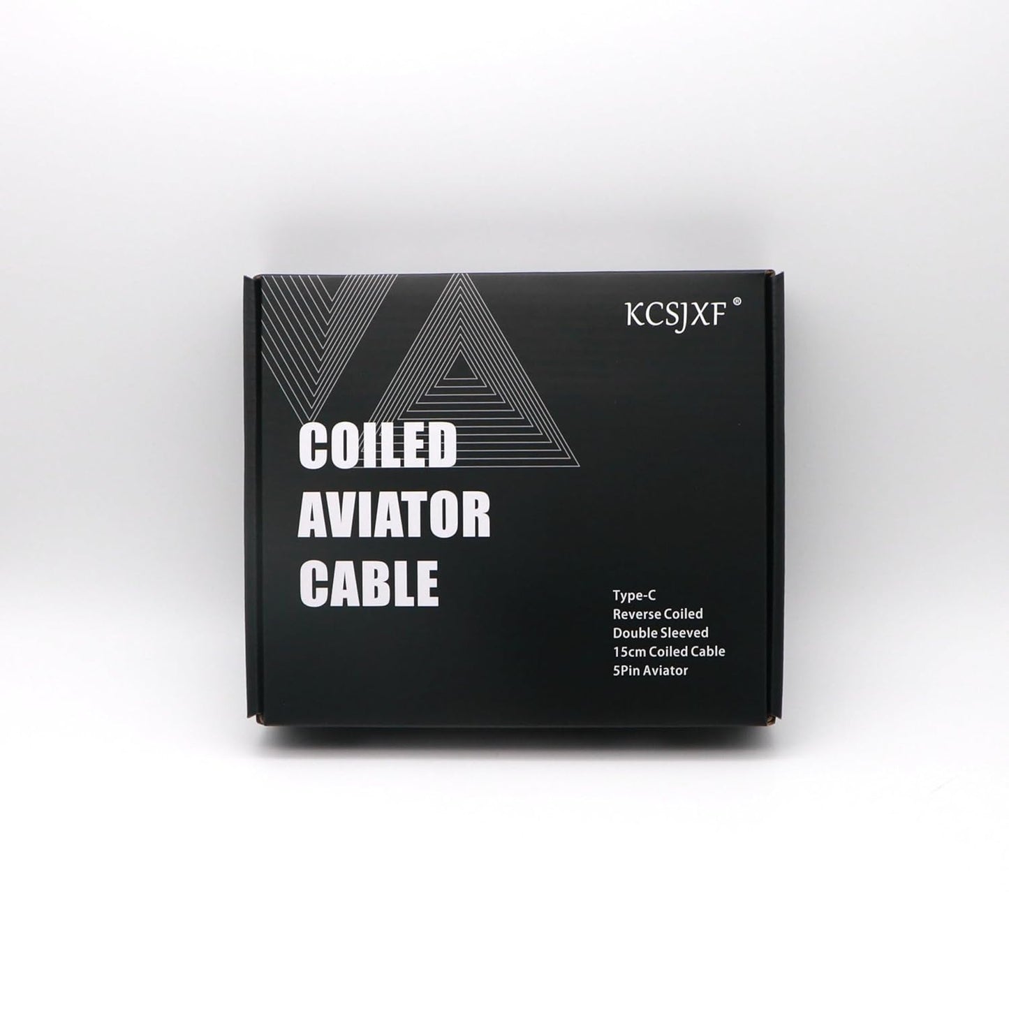 KCSJXF 5Pin GX16 1.2m Pro Coiled Keyboard Cable, Double-Sleeved Mechanical Keyboard Cable with Aviator, USB A to USB