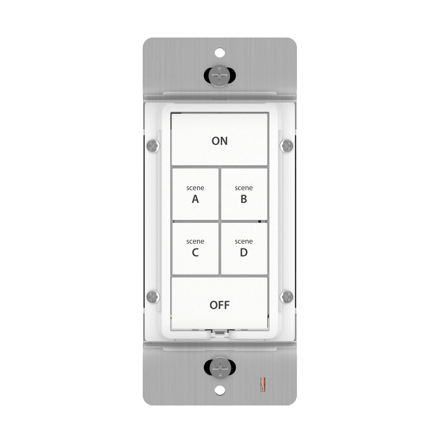 Insteon Smart Light Switch Smart Keypad, in-Wall 6-Button On/Off Scene Controller, Connect Up to 5 Devices, 150W LED Capacity, Works with Alexa & Google Assistant, Hub Required - 2487S