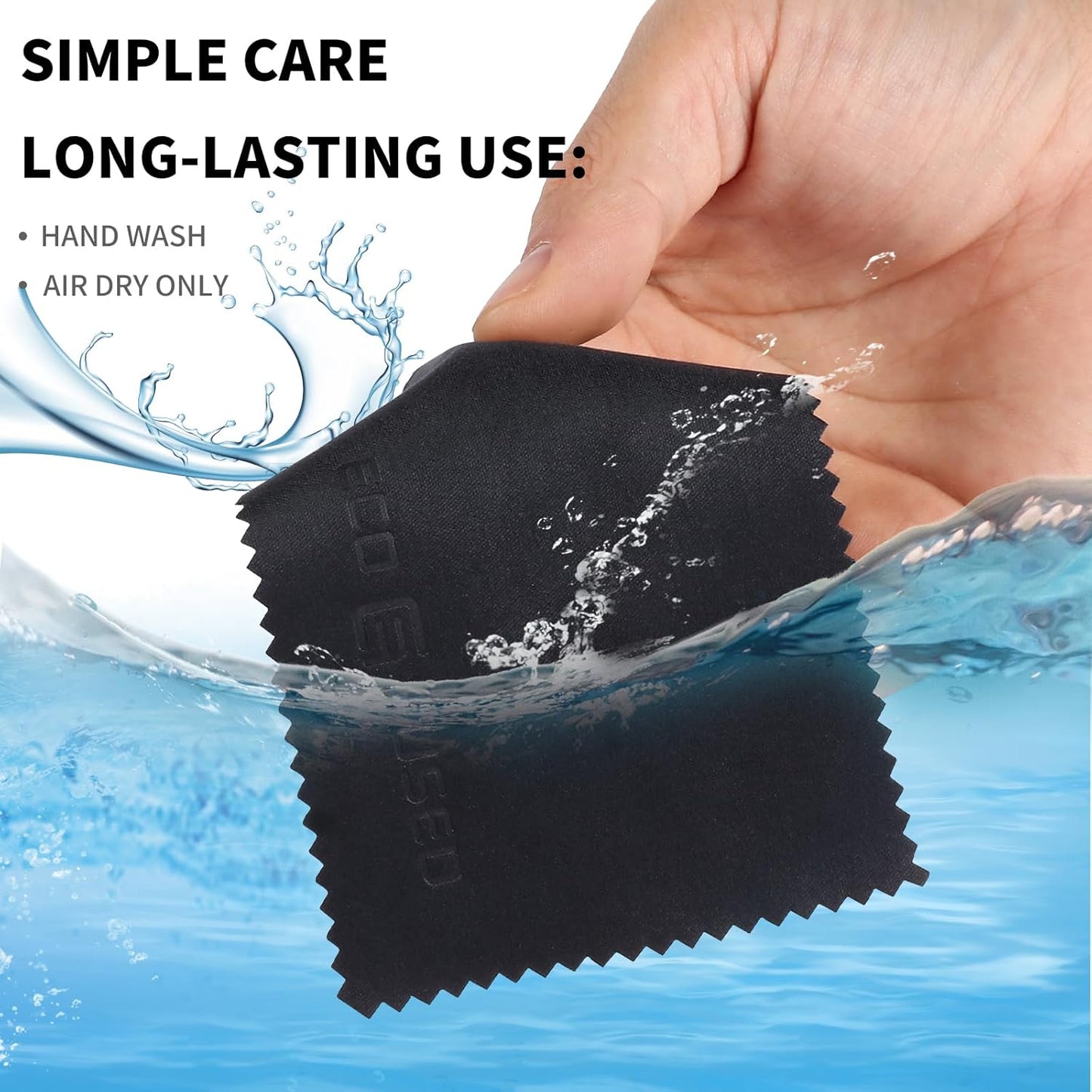 50 Pack (5.5 3 inches) Eco-Fused Microfiber Cleaning Cloths - - x for Cleaning Glasses, Spectacles, Camera Lenses