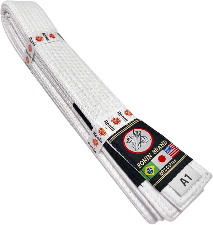 Ronin BJJ Gi Belt – Brazilian Jiu Jitsu Belt - Poly/Cotton Fabric