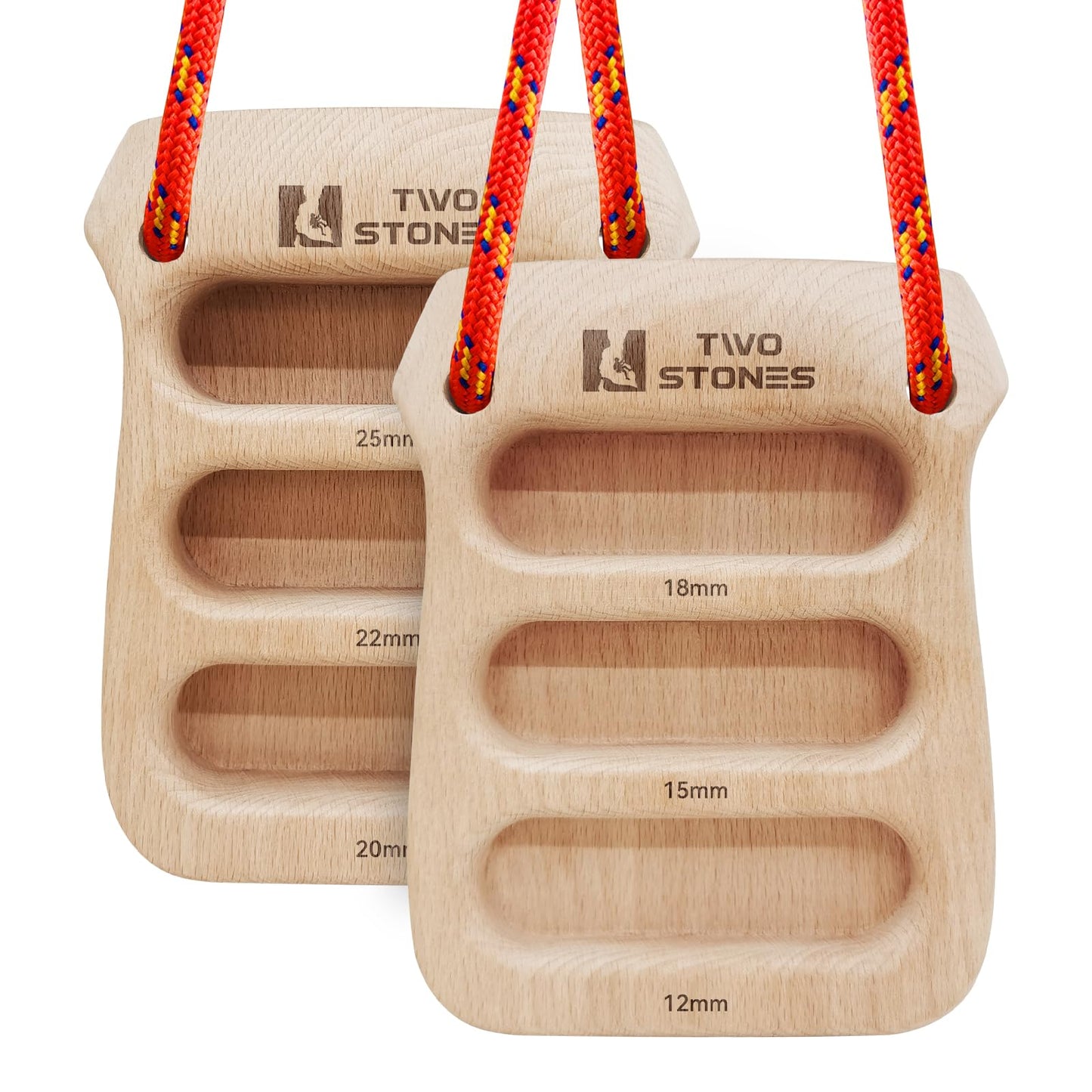 TWO STONES Portable Hangrboard Rock Climbing | Lightweight Climbing Hangboard as Climbing Training Board for Rock Climbers as Gift