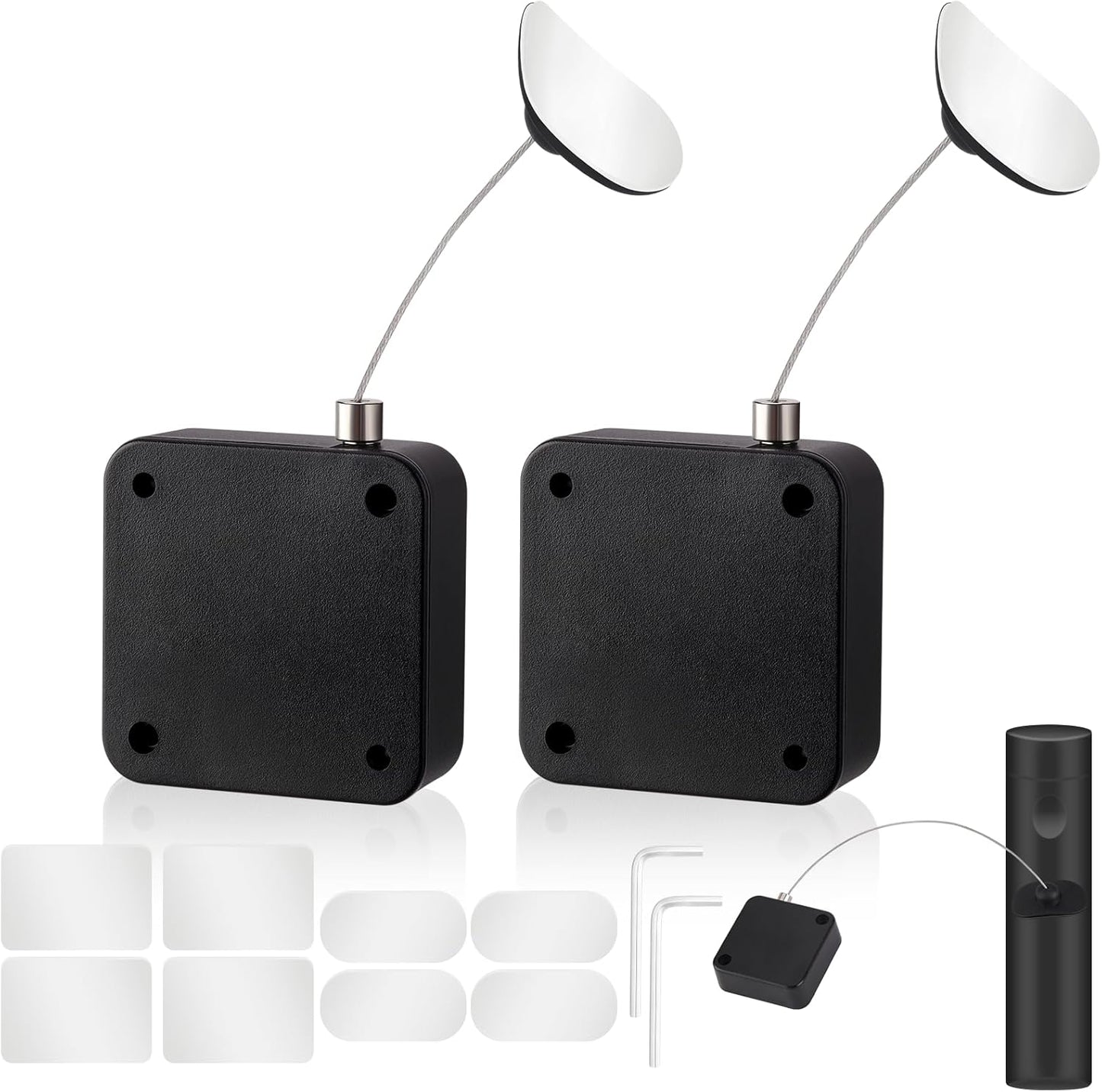 MERDTTES 6.5 (2 Ft Retractable Remote Control Tether Locks, Security Lanyard Lock with Adjustable Leash Length Clasp