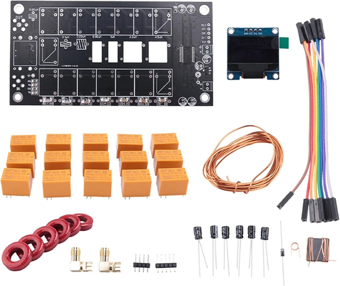 Beuiouer ATU-100 1.8-50MHz Programmed Mini Antenna Tuner Automatic Antenna Tuner +OLED Firmware Amplifier Receiver DIY