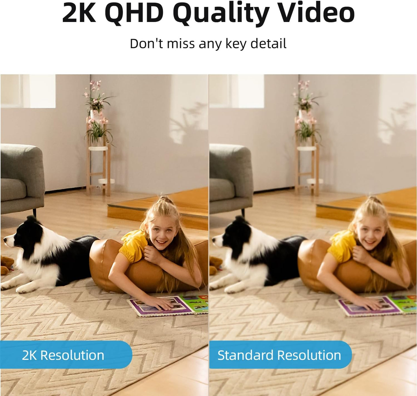aosu 2K 360-Degree 2.4 Security Camera Indoor, Baby Monitor Pet Camera for Home Security with GHz Wi-Fi Router