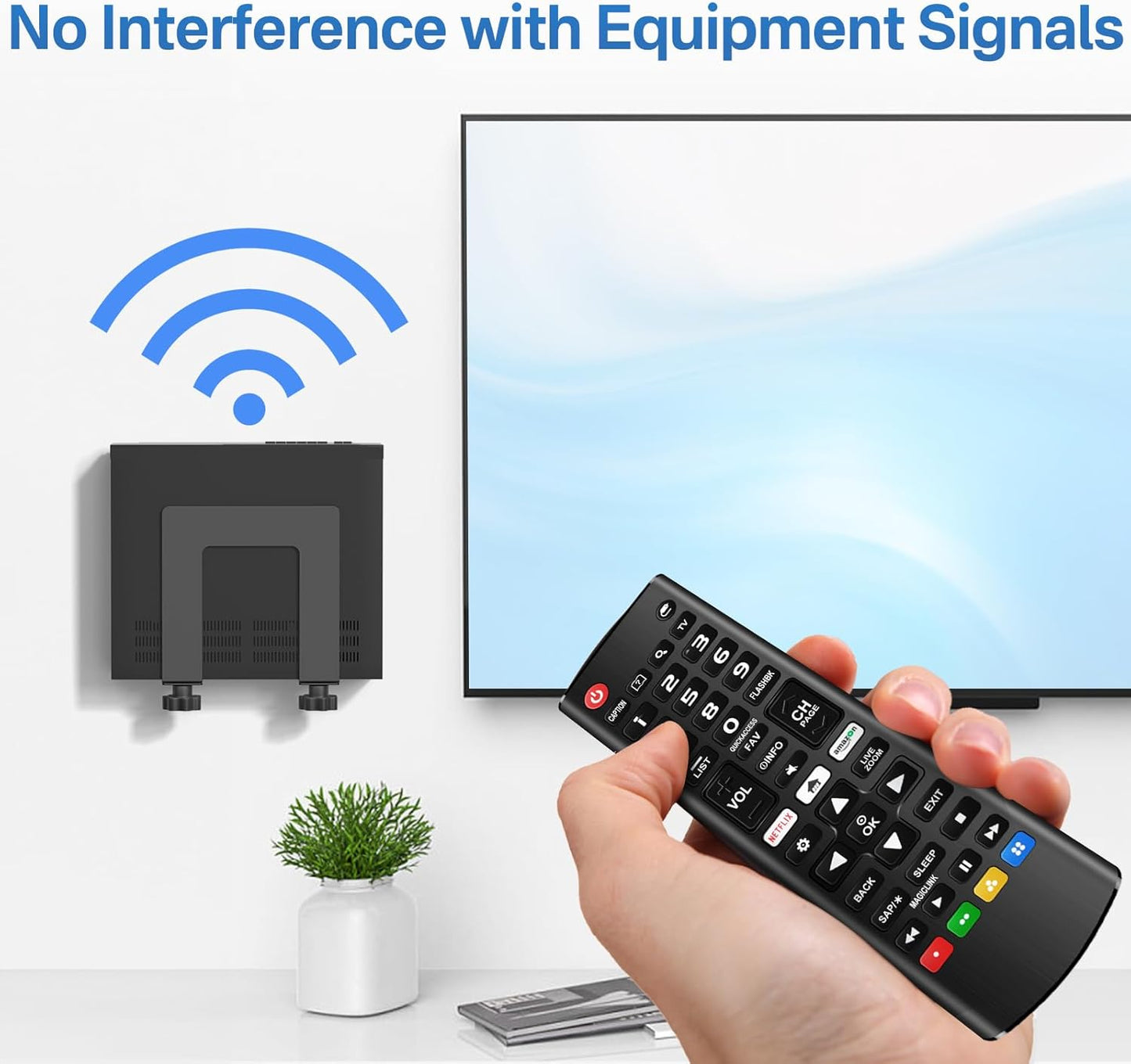 Chunxiao Adjustable Wall Mount for Cable Box | Router Mount | Modem Mounts, Cable Box Mount Behind TV for Streaming