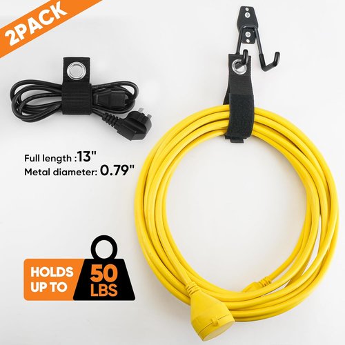 Nacial Heavy-Duty Garage Hooks - 18 Pack Utility Steel Wall Mount for Bikes, Ladders & Tools