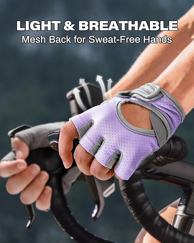 VINSGUIR Workout Gloves for Women and Men, Breathable Weight Lifting Gloves for Gym Exercise, Fitness, Training, and Cycling, with Excellent Grip and Cushion Pads
